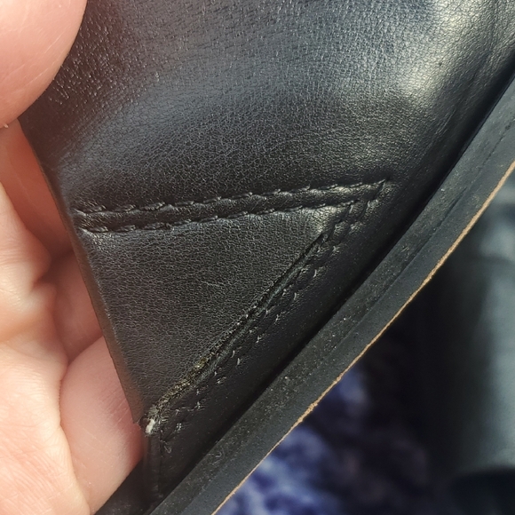 Karl Lagerfeld Elegant Black Slides Upper Leather Size 8.5 - Picture 5 of 16